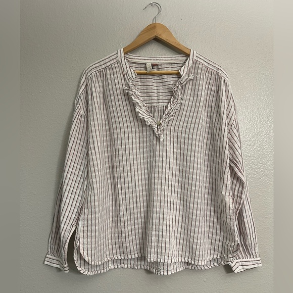 Anthropologie Pilcro Brianna Ruffled Blouse - Picture 2 of 12